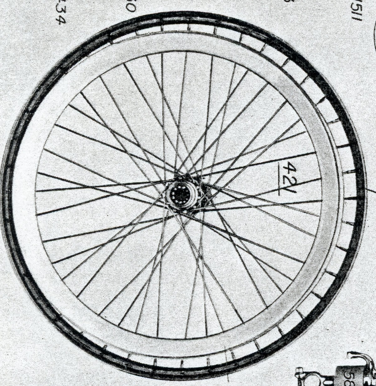1914 Triumph rear wheel